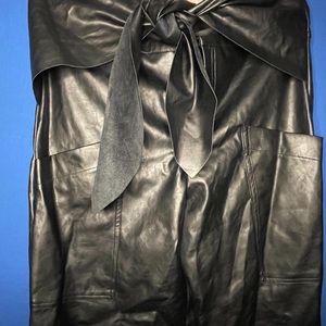 Leather parachute pants!
